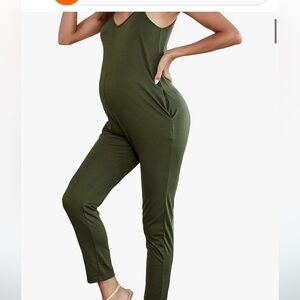 3 adjustable strap maternity jumpsuits size small
